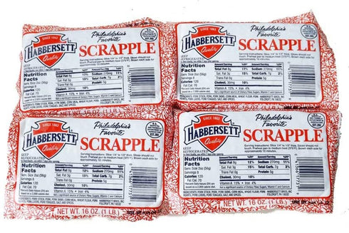 GLOBAL BASICS Habbersett 16 OZ Package (Pack 4) Pack Scrapple of - Shipped w/Cold shipping