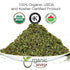 Organic Way Lemon Balm Leaf Cut & Sifted (Melissa officinalis) - Herbal Tea | Organic & Kosher Certified | Vegan | Raw, Non GMO & Gluten Free | USDA Certified | Origin - Albania (1/4LBS / 4Oz)