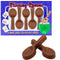 Fruidles Christmas Chocolate Stirring Spoons Holiday Treats, Milk Chocolaty 'n Smooth, Hot