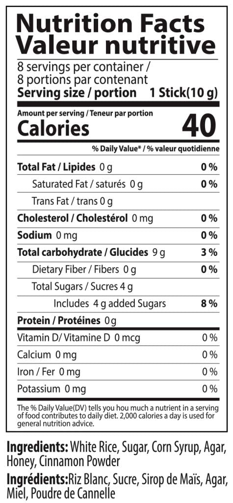 2.82 (Pack 6) Jayone Crunchy Rice Snack, Honey Cinnamon, Ounce