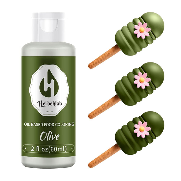 Olive Oil Based Food Coloring 2 fl oz Professional Grade Concentrated Oil