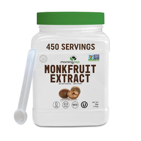 Morning Pep 100% Pure Monk Fruit extract sweetener, No Erythritol, Monkfruit Extract