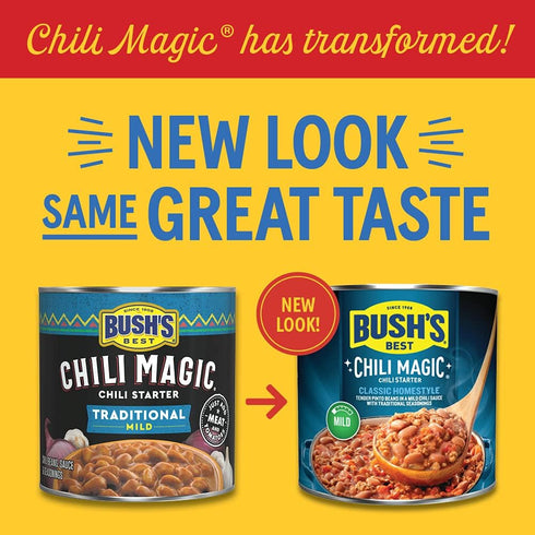 15.5 oz. 12) Bush's Best Chili Magic Traditional Mild Chili Starter by Bush's Best (Case