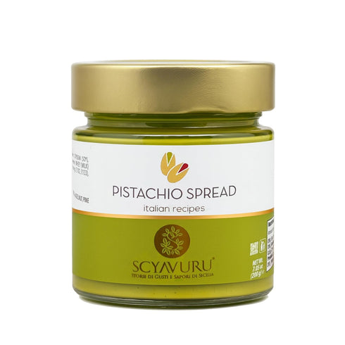 Scyavuru 7.05oz (200g) (Pack 2) Salty Sicilian Pistachio Cream | Premium Quality Spreadable Pistachio Cream Imported