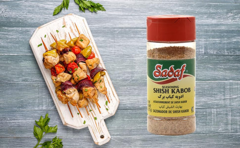 Sadaf Shish Kabob Seasoning - Persian Kabob Spice - 2.5 Oz Bottle with Shaker Top