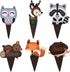 Pretty Cute Studios 48 Count Woodland Animals Cupcake and Cake Toppers – Includes 8 Owls, 8 Teddy Bears, 8 Raccoons, 8