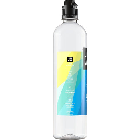 700 mL LIFEWTR, Premium Purified Water, pH Balanced with Electrolytes, Flip Cap Bottle