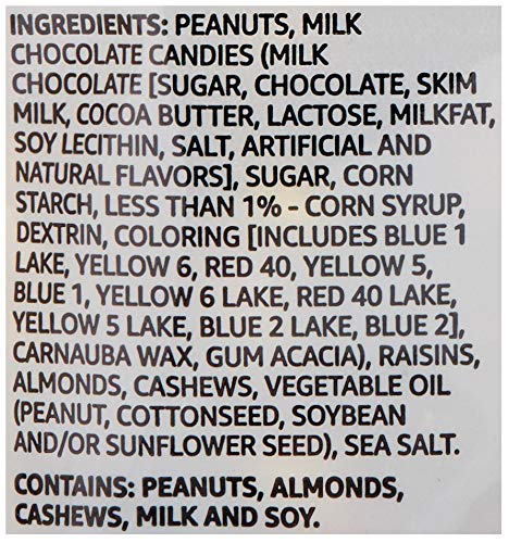 1 (Pack 1) Amazon Brand - Happy Belly Nuts, Chocolate & Dried Fruit, Trail Mix, pound