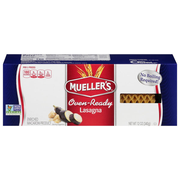 Mueller's, Oven-Ready Lasagna Pasta, 12 Ounce