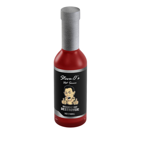 Steve-O's Hot Sauce - Destroyer Hot Sauce | 5 fl oz with Garlic and Scorpion, Naga Jolokia, Carolina Reaper