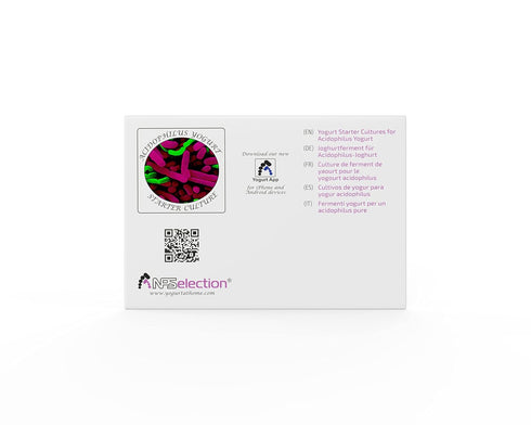 Pack 3 Yogurt Starter Cultures - of Freeze-dried Culture Sachets for Acidophilus Yogurt