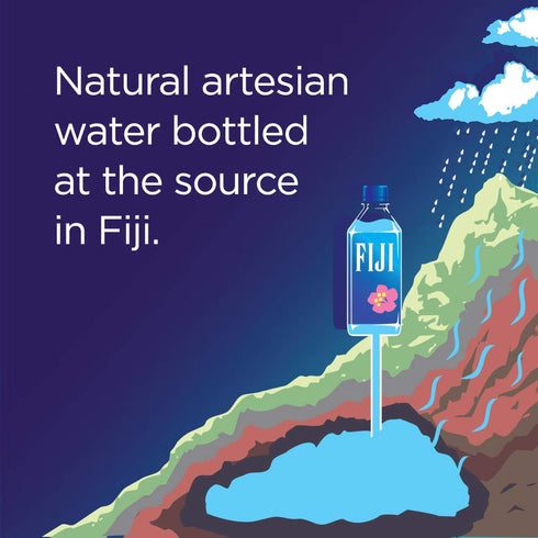16.9 Oz, 24 Pack Fiji, Water Artesian, Fl