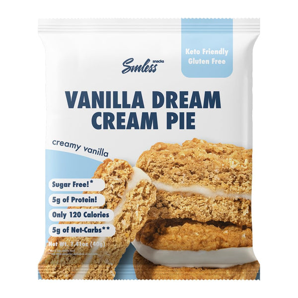 Sinless Oatmeal Cream Pie - Keto Vanilla Cream Sandwich Cookies - Gluten