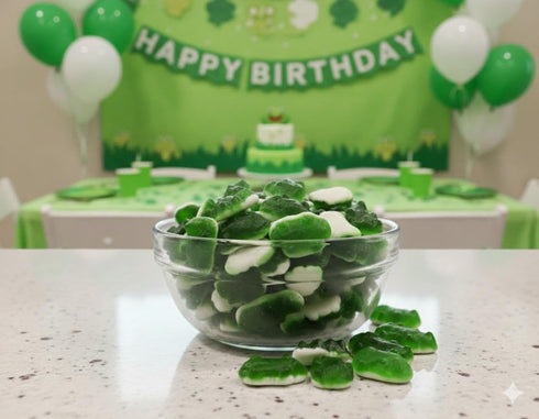 SweetGlob Gummy Gummy (1 Frogs, Sea Creatures Party Fun Candy Pound, Green)