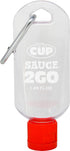 By The Cup Sauce 2 Go Keychains, 1.69 Fluid Ounce and 1 Fluid Ounce Empty Mini Sauce Bottles (Sauce Not Included)