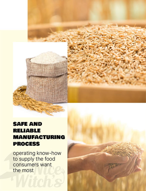 8 oz (227g), 100% Nice Witchs Rice Bran Powder Pure Raw Rice Bran, Edible & Multi-Purpose, For Smoothies, Baking
