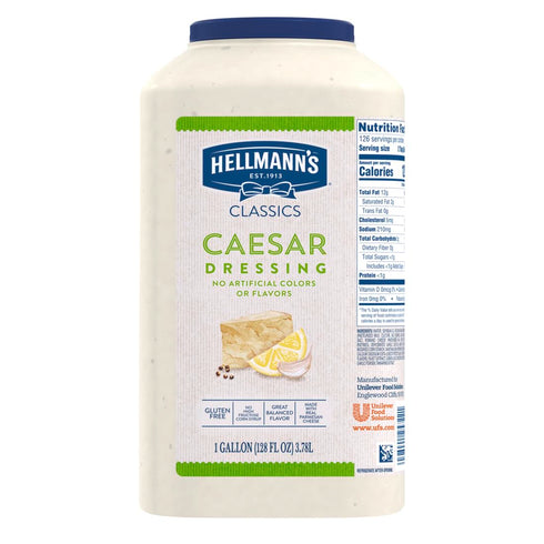 Hellmann's Classics Caesar Salad Dressing Jug Gluten Free, No Artificial Flavors, Colors