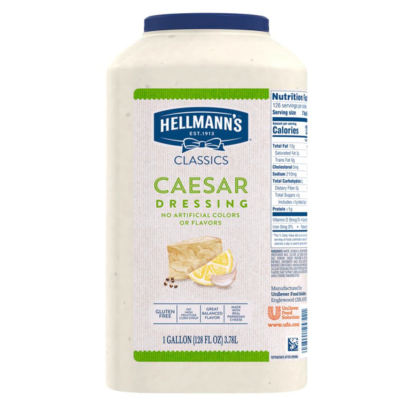 Hellmann's Classics Caesar Salad Dressing Jug Gluten Free, No Artificial Flavors, Colors