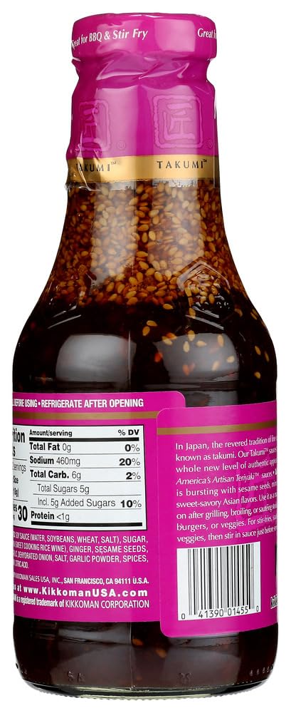 20.5 6 Kikkoman Takumi Collection Original Teriyaki Sauce, Ounce - per case. by NA
