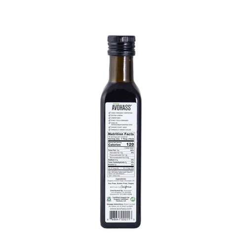 Avohass 8.5 oz Mexico USDA Organic Certified Extra Virgin Avocado Oil fl Bottle