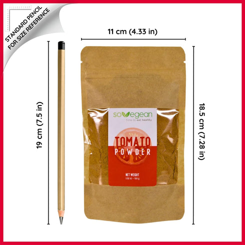 sovegean time to eat healthy 3.52 oz 100% Tomato Powder by Sovegean | Sun-Dried, Single Origin, Pure & Vegan | No Salt