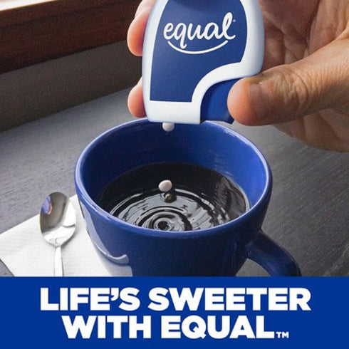 EQUAL 0 Calorie Sweetener Tablets, Sugar Substitute, Aspartame and Acesulfame-K, 100 Ct (Pack of 6)