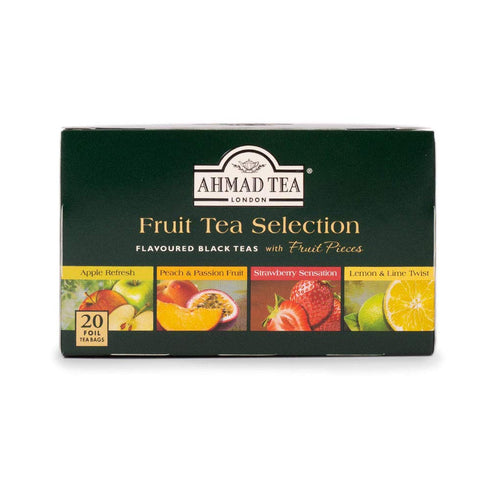 4 20 Ahmad Tea Herbal Tea, Fruit Selection, Teas Apple Refresh, Peach and Passion Fruit, Srawberry Sensation, and Lemon