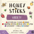 Pack (50 Count) The Honey Jar Variety Honey Sticks - Pure Honey Straws For Tea, Coffee, or a Healthy Treat - One