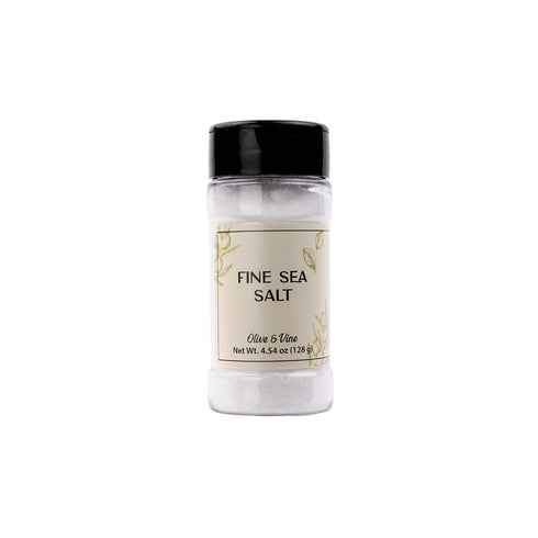 Olive & Vine Fine Sea Salt, Subtle Salinity, Seasoning for Grilled Vegetables,