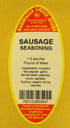 11 oz. Marshalls Creek Spices SAUSAGE SEASONING NO SALT Kraft Stand Up Pouch ECO Friendly Recyclable Mailer