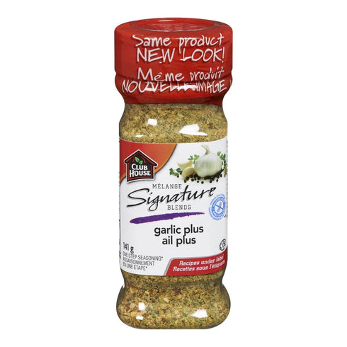 Club House , Signature Blend, Garlic Plus, 141g/5oz. Seasoning