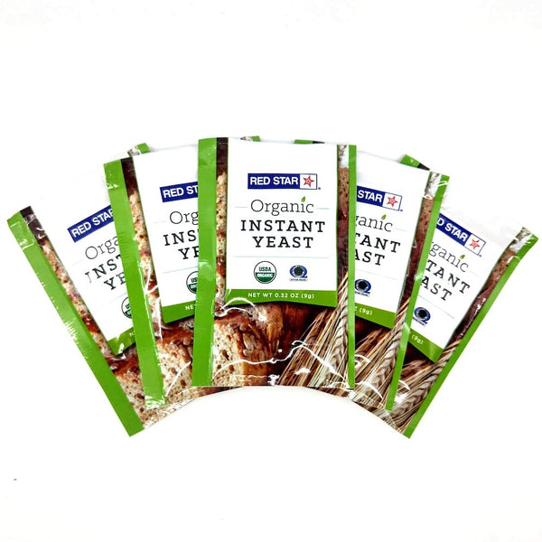Lesaffre Red Star Organic Instant Yeast, 5 Packets