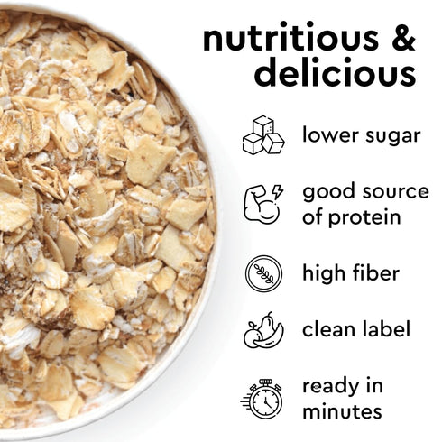 Pack 12 Pack Mylk Labs Variety Protein Oatmeal Cups, Whole Grain, Low Sugar, High Fiber Healthy Breakfast, Quick