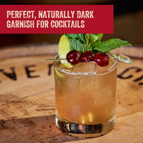 (21.2oz 600g) Stemless, Traverse City Whiskey Co. Premium Cocktail Cherries / | Cocktails & Desserts | All American