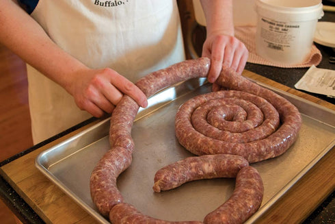 32 35 MM, 50 Lb 1.25"-1.37" The Sausage Maker Pre-Tubed Sausage Hog Casings, To Makes Meat, North American Edible
