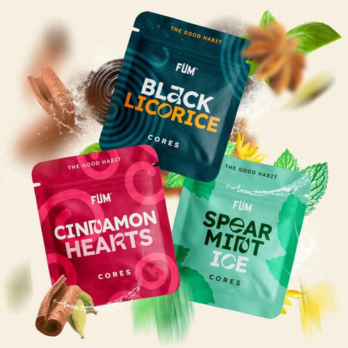 3 Packs 9 Fuem of Plant Based Retro Sweets Cores | Naturally Switch from Bad Habits | Total Cores