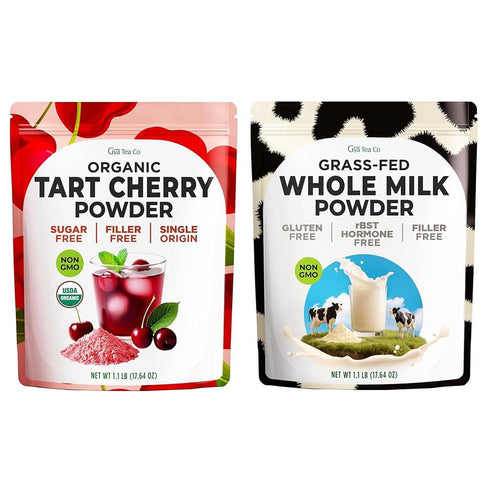 Gya Tea Co Tart Cherry Powder & Whole Milk Powder Set -