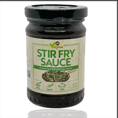 24Vegan Stir Fry Sauce - All Natural - Vegan - Non GMO - No MSG - 7.5oz - Dipping and Stir Fry Sauce