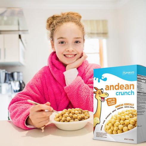 2-Pack (10.5 oz 6 (2g) Andean Crunch: Superfood Cereal Each) Superfoods, Protein, Fiber Low Added Sugar Vegan