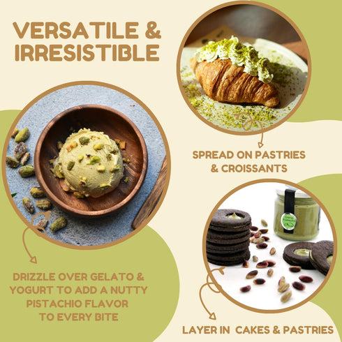 Sciara 190g (6.7 oz) (Pack 1) | Italian Spreadable Pistachio Cream | Premium Quality Pistachio from Bronte | Glass Jar