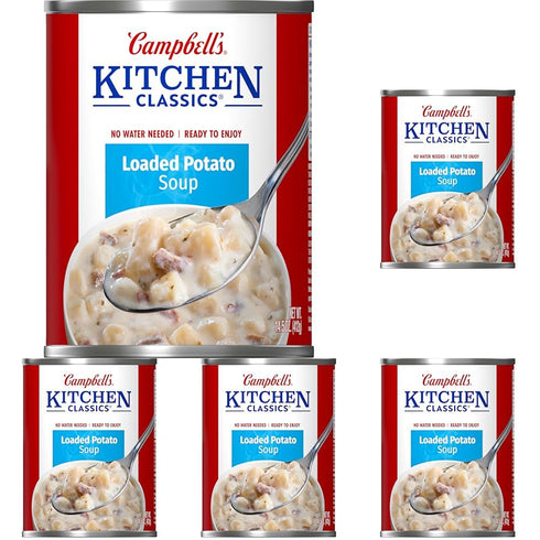 Campbell's Kitchen Classics Loaded Potato Soup, 14.5 oz Can (Pack of 5)