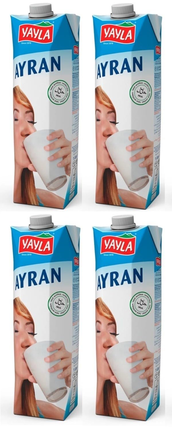 Generic Yayla Ayran Yogurt-Based Drink with Water and Salt, Halal, 33.81 Fl Oz,