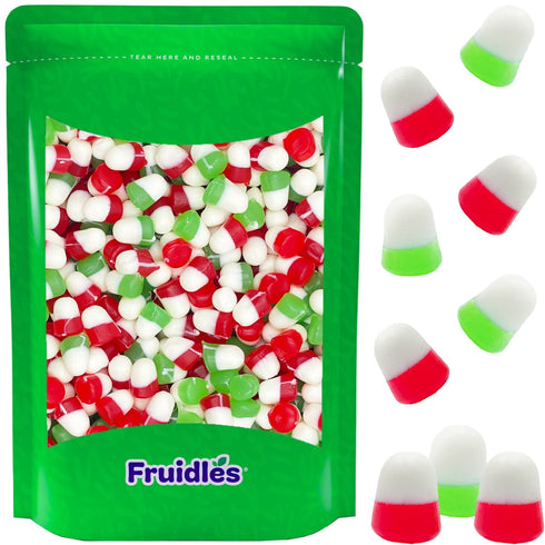 Gummy (5 Fruidles Christmas Juju Jelly Drops, Delicious Candy, Gluten-Free, Fun and Festive Holiday Snacking, Party