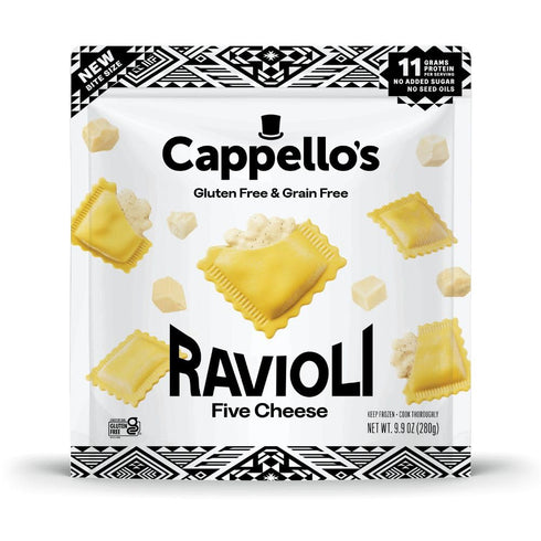 Cappello's Gluten Free Frozen Five Cheese Ravioli, 9.9oz