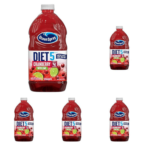 Ocean Spray Diet Cranberry with Lime Juice Drink, 64 Fl Oz Bottle