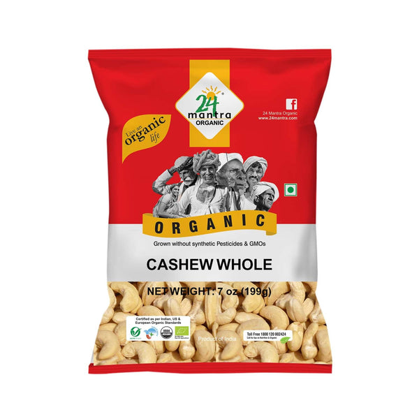 24 Mantra Organic Cashew Whole (100g)