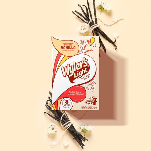Pack 6-8 48 Wyler's Light Vanilla - Singles to Go Powdered Drink Mix - of Per Box Total Servings - Delicious Tasting