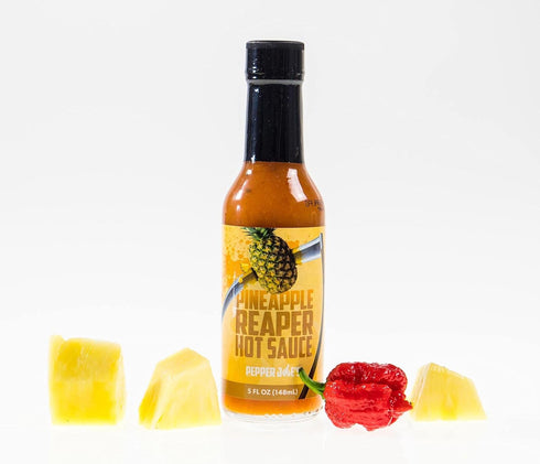 5 Pepper Joes Pineapple Reaper Hot Sauce Premium Carolina Reaper Sauce Made with Worlds Hottest Chili Pepper and Ripe