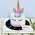Unicorn Cake Topper, Handmade Party Decoration Supplies with Gold Horn for Birthday, Baby Shower, Wedding