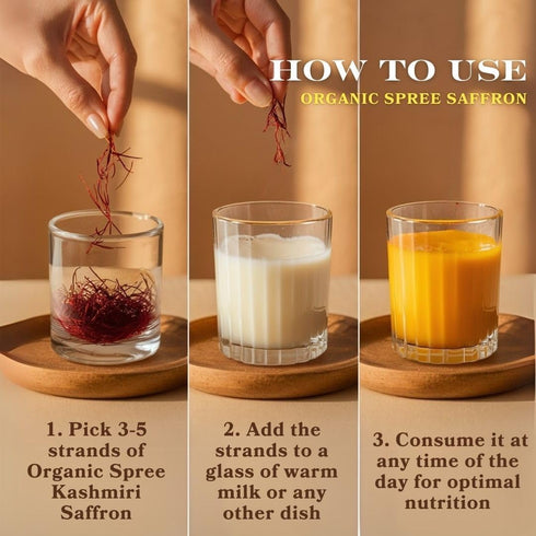 1gm (0.035oz) farmlands Pack 3 Organic Spree Kashmiri Saffron Kesar Threads Pure and Natural l From the finest